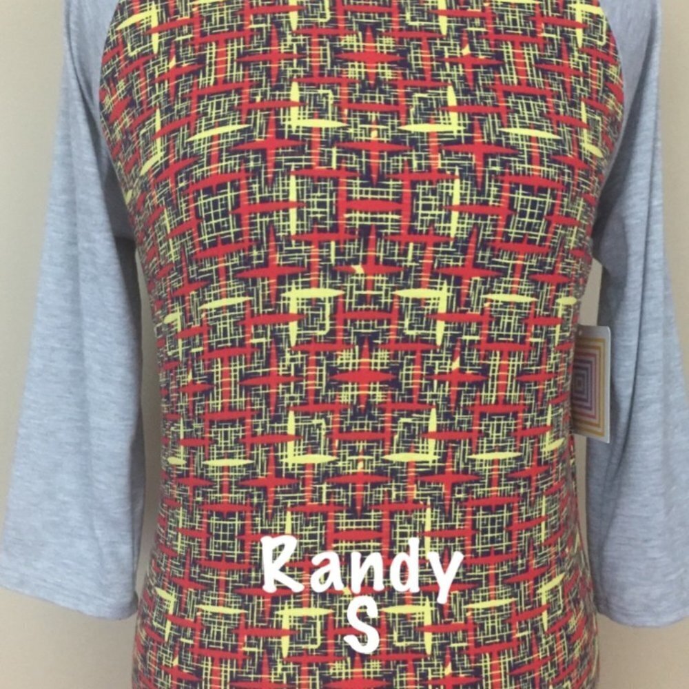 LuLaRoe Randy Baseball T new with tags